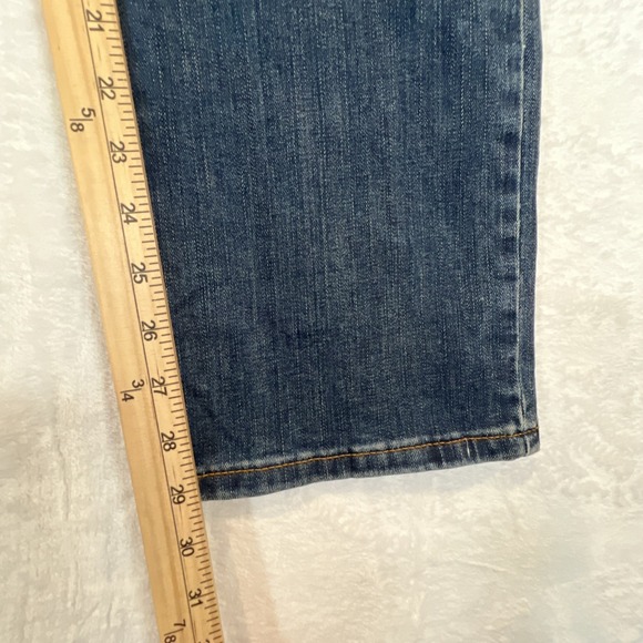 Lee Jeans Relaxed Fit Straight Leg NWT Womens Sz 12 Short Blue High Rise Ellis - Picture 9 of 12
